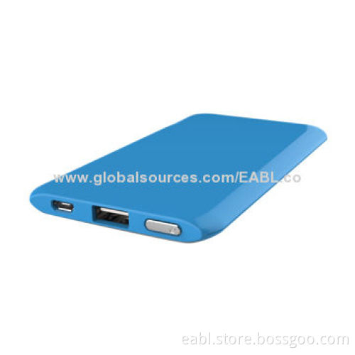Portable Li-polymer Power Bank, OEM/ODM, Colorful, LED Indicator